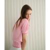 Egoist Volume Boucle Lettering Short Sleeve Knit  Es2okh02 