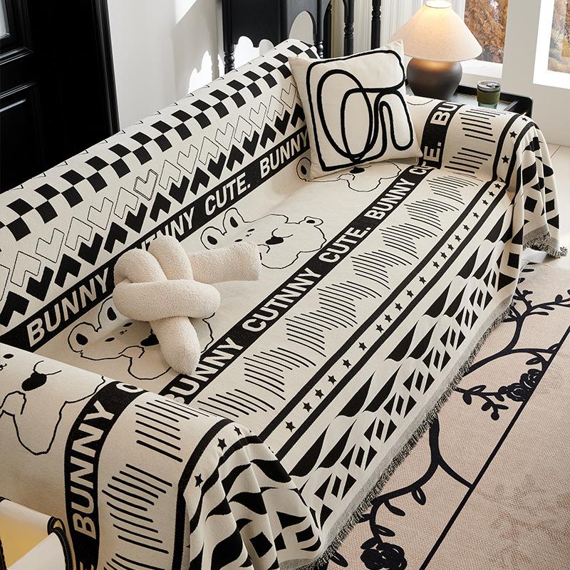 Deluxe Sofa Cover Full Cover Four Seasons Universal Chenille Cat Scratch Sofa Cover Modern Light Luxury Sofa Blanket