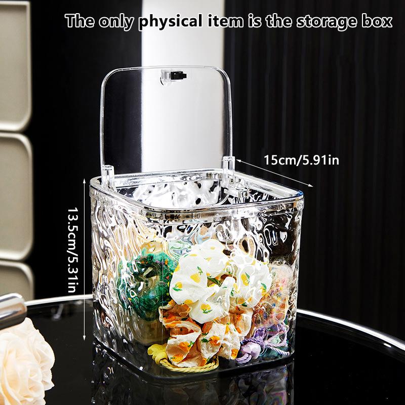 Hair Accessories Organizer Storage Box Clear Hair Tie Organizer For Headband Jewelry Container Desktop Storage Box
