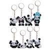 Set Panda Keychain With Creative Animal Shape For Collectors And Gifts Office