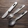 1 Set Stainless Steel Cutlery Set Portable Knife Spoon Fork Camping Outdoor Cutlery