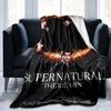 Film Supernatural - Kötü Güç Baskılı Battaniye, Moda Sıcak Kenarlı Battaniye, Piknik Battaniyesi, Yatak Battaniyesi, Doğum Günü Hediyesi