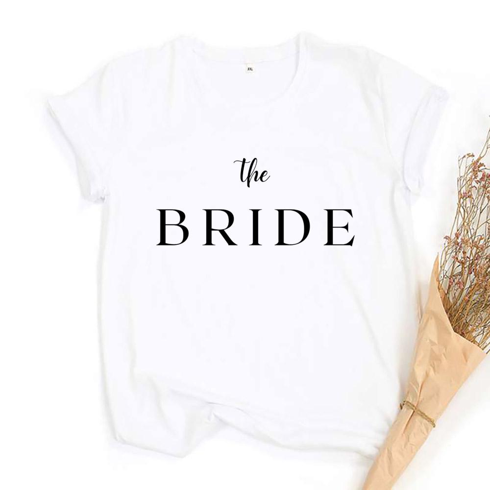 Bachelorette Party Shirt Woman's JGA T-Shirt Bride Crew Team Bride Tee Wedding Gift for Brides Engagement Aesthetic Clothes