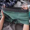 Men's Striped Loose Breathable Flat Angle Underwear Mid Waist Men's Underwear