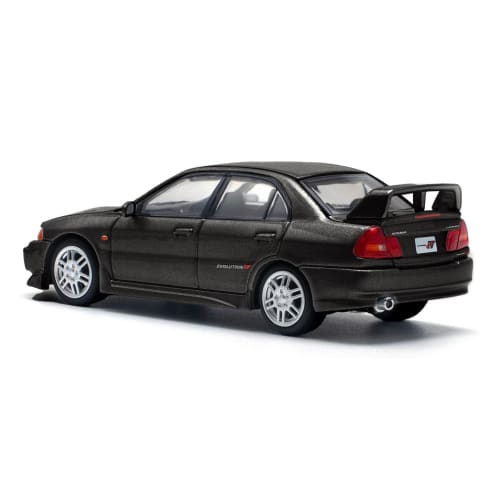 POP RACE 1/64 Mitsubishi Lancer Evolution IV - Pyrenees Black Pearl Finished Model PR640227