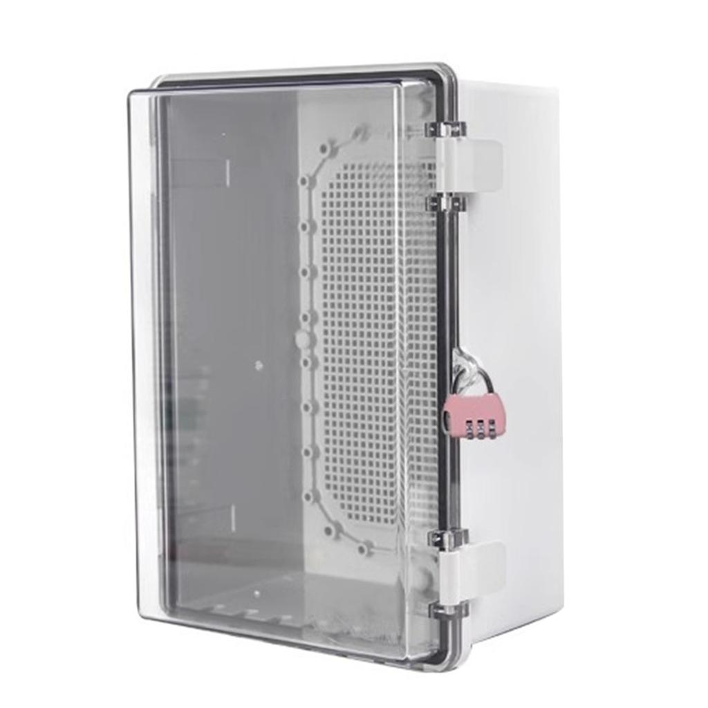 High Strength Plastic Outdoor Electrical Enclosures Weather Resistant Locking Cover For Garden Camping Installations