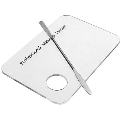 Cosmetic Acrylic Makeup Nail Eye Shadow Mixing Palette + Stainless Spatula Tool