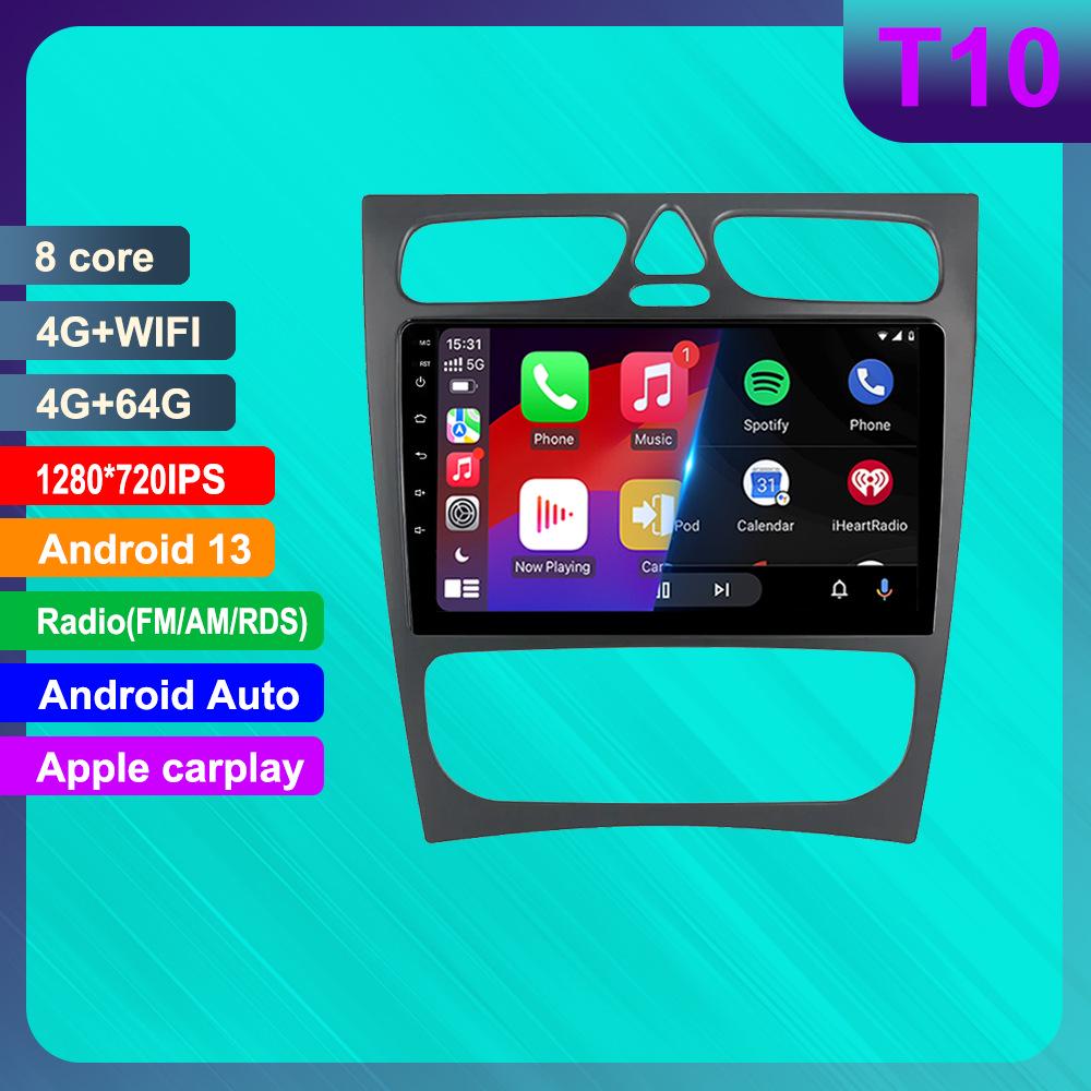 Android HD Reversing Camera with CarPlay for Mercedes-Benz C-Class W203 Navigation