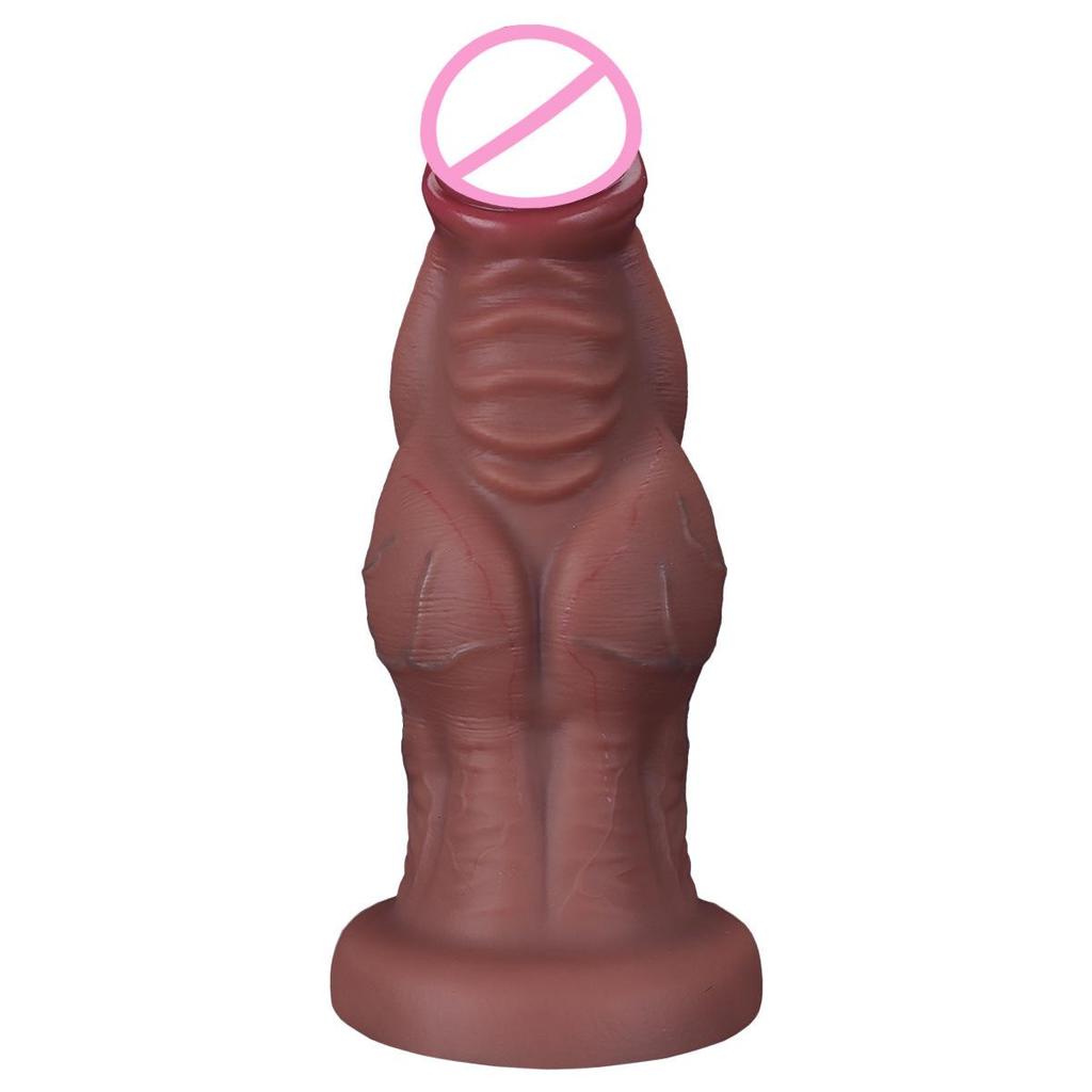 Manual Large Simulation Penis Massager for Female and Anal Play