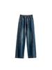 High Waist Slimming Drawstring Straight-Leg Plus Size Jeans for Women - Early Spring Collection