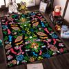 Colorful Bohemian Style Carpet with Floral and Eye Pattern Design Suitable for use as an anti-slip for living room bedroom sofas