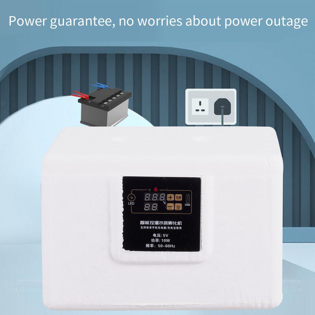 24-Hour Thermostatic Egg Incubator 220V Digital Temperature Control Manual Turning Poultry Hatcher with Biomimetic Waterbed