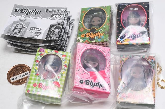 Blythe Miniature Package Collection Part 2 Set of Gachapon Capsule Toy 2000-2010s [Complete 5]