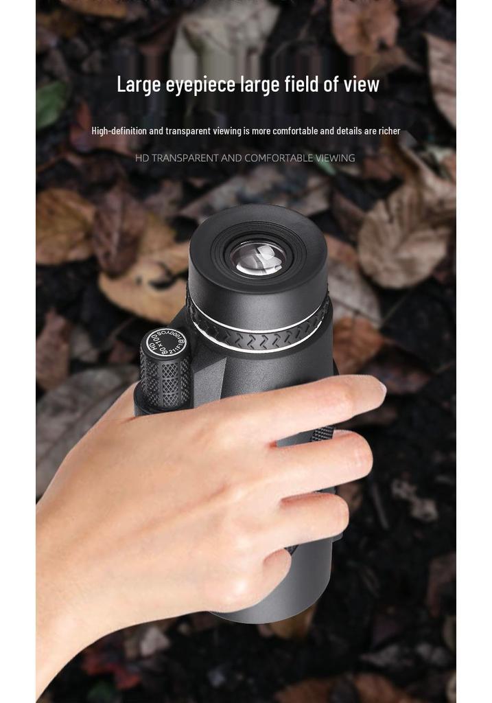20x50 HD Dual-Use Monocular Telescope for Day/Night Outdoor Photography