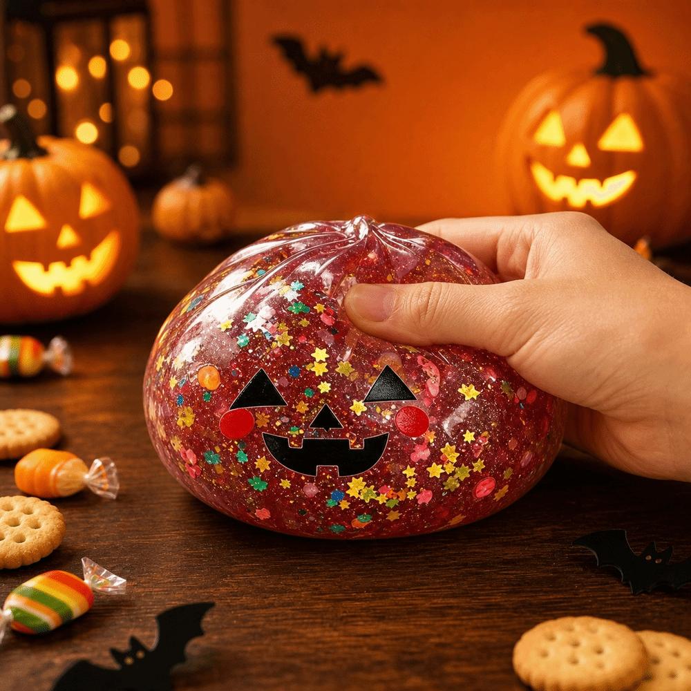 TPR Halloween Dumplings Blind Box Squeeze Toy Pumpkin Squeeze Decompression Dough Stress Relief