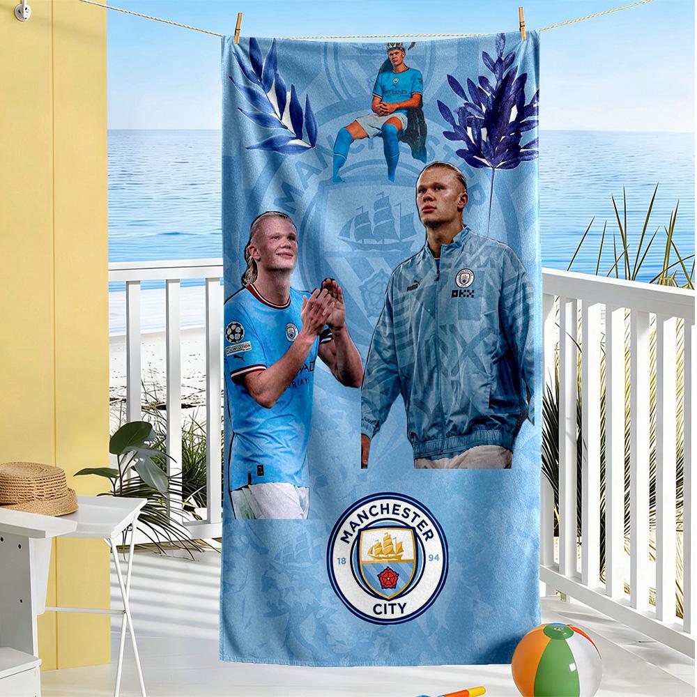 Haaland Beach Towel Super Soft Microfiber Quickdry Fabric Comfortable Lightweight Perfect for Traveling Yoga Camping and Swimming