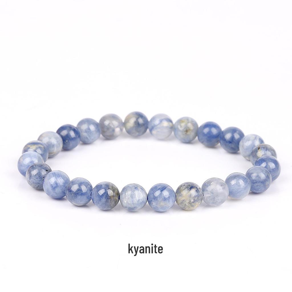 She Yao Natürlicher Kristallachat Tigerauge Armband - Modeschmuck mit einzelnen runden Perlen