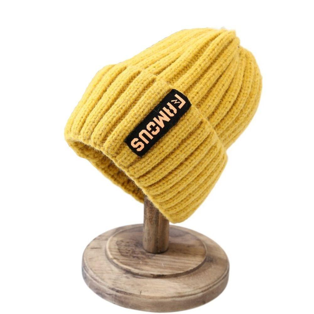 New Knitting Beanies Winter Caps for Men Women Warm Solid Color Hat Soft Woolen Crochet Unisex Take Cold Cap Beanie