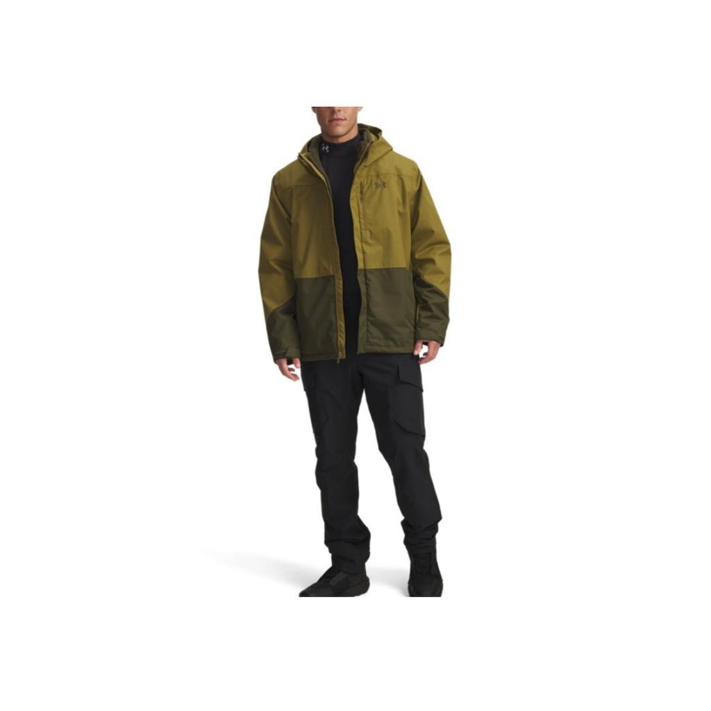 Under Armour Porter Hooded Zipper Water-Resistant Three-In-One Long Sleeve Jacket Men Jacket 6001213-320
