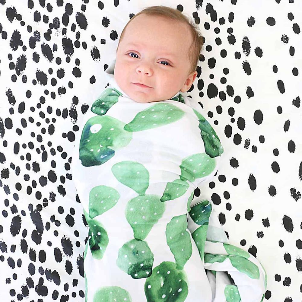80*80cm  Multi-Functional Watercolor Printing Elastic Ultra-Flexible Towel Swaddle