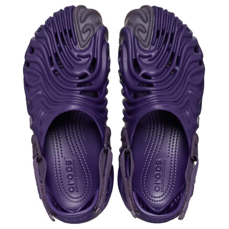 Crocs Unisex x Salehe Bembury Pollex Schwarze Johannisbeere Lila Einfach Vielseitig Outdoor Atmungsaktiv Clogs 207393-5BC