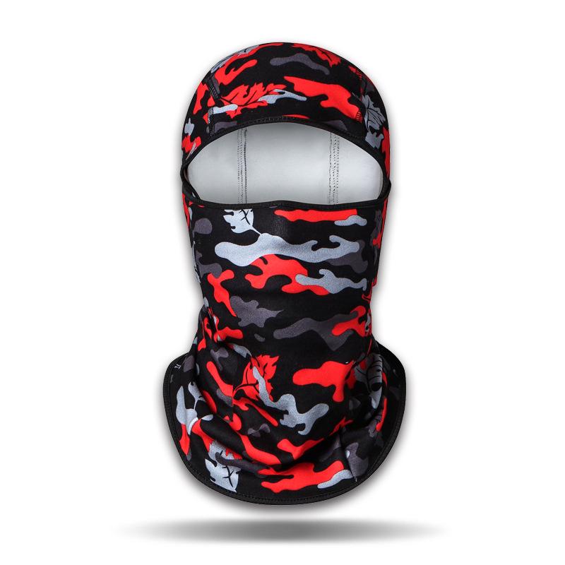 Unisex Winter Cycling Face Mask, Windproof Fleece Lined Full Cover, Camouflage Hat for Cold Outdoor Weather