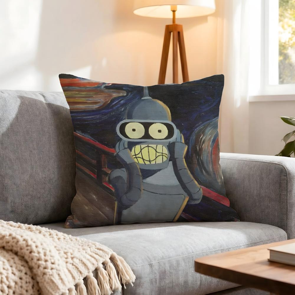 Cartoon The Simpsons Cushion Cover 1Pcs Decorative Covers Soft Cushion Case For Sofa Couch Decor 40X40 45X45 Pillowcases