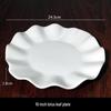 White Ceramic 12-inch Octagonal Starfish Dinner Plate