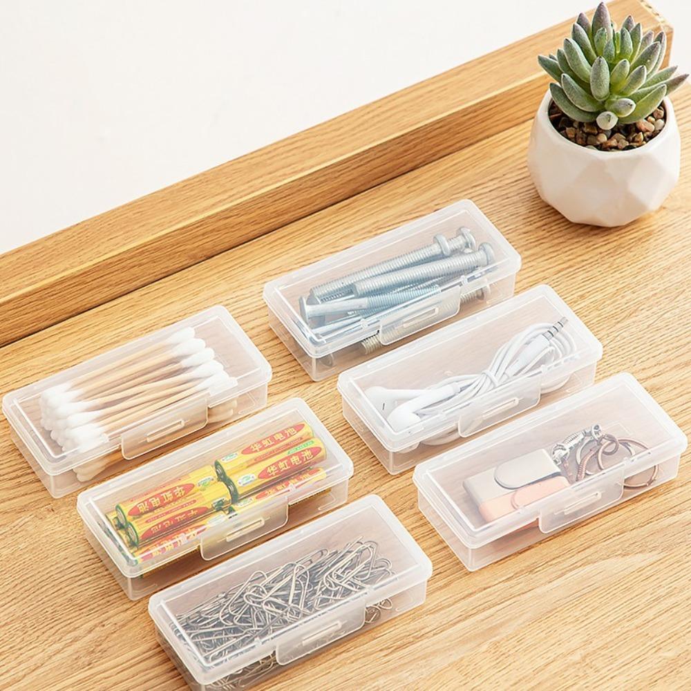 Plastic Square Box Transparent Storage Boxes New Small Storage Box Craft Bead