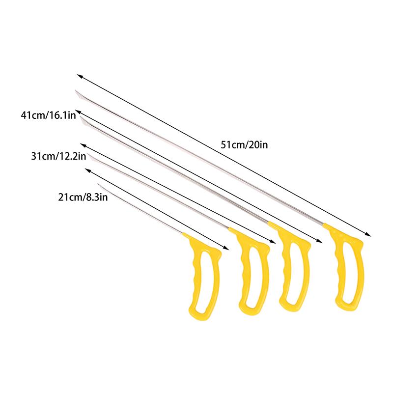 Car Paintless Dent Repair Tools Stainless Steel Dent Removal Rods Flat Shovel For Hail Dents Car Body Repair Tool