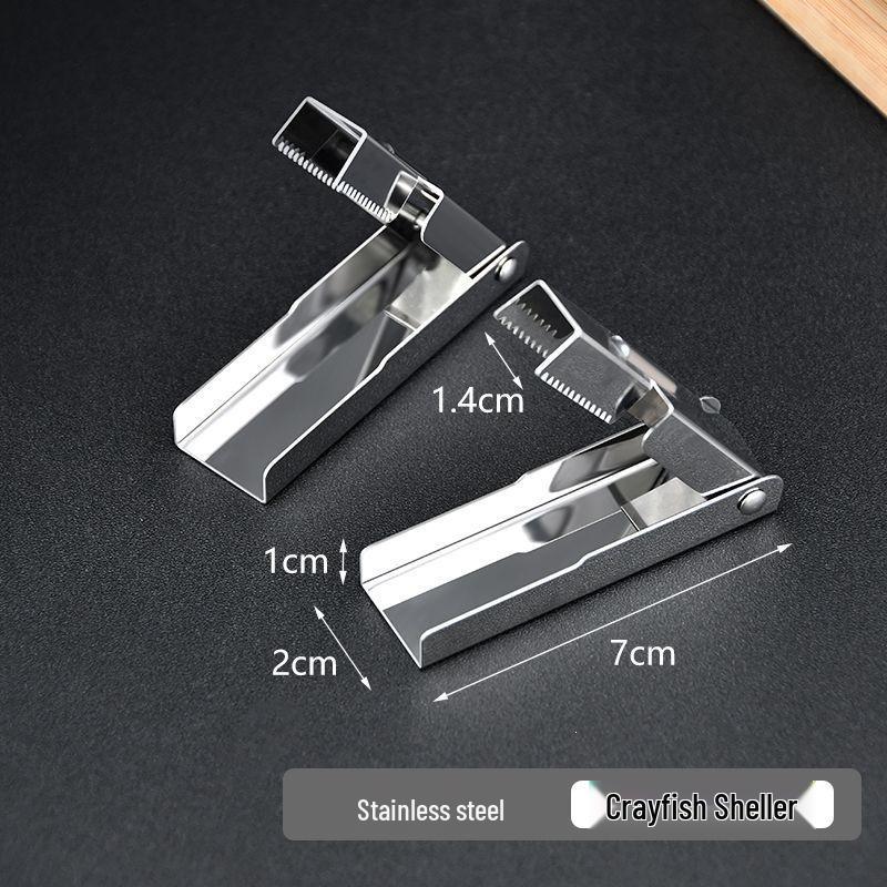 Stainless Steel Shrimp & Lobster Shell Opener Tool for Easy Crawfish & Prawn Meat Removal Small Lobster Shell Peeler