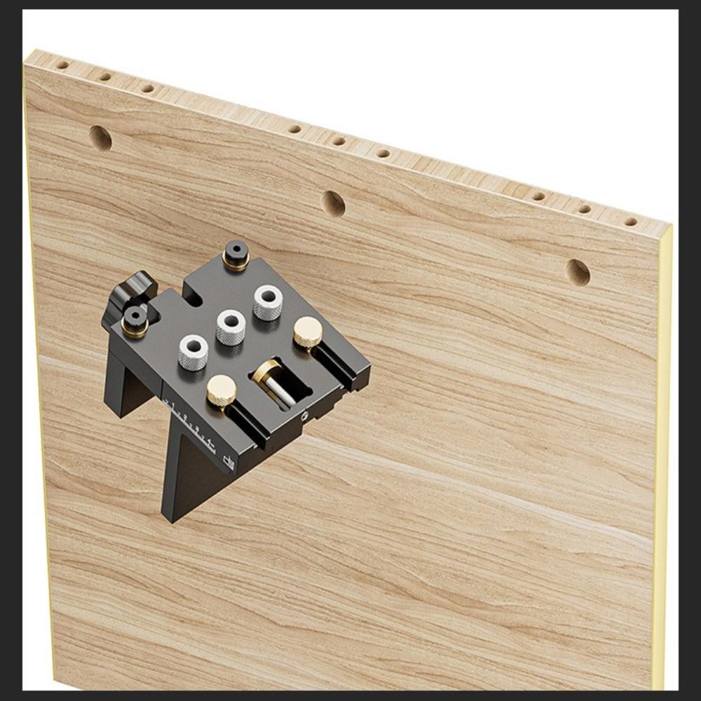 3-in-1 Design Doweling Jig Kit High Precision Woodworking Drilling Locator Furniture Repair