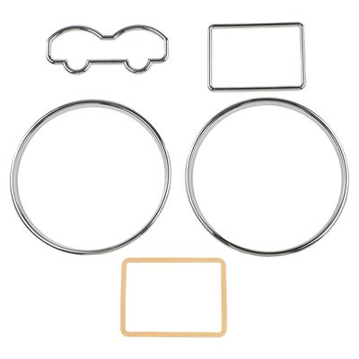 Speedometer Bezel Trim Chrome Dial Gauge Rings Instrument Decorative Ring