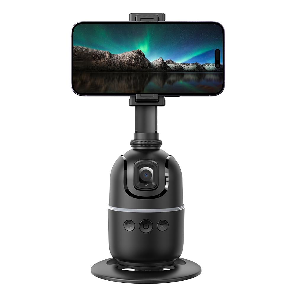 Auto Face Tracking Tripod No App 360 Rotation Auto Tracking Phone Holder Auto Tracking Phone Holder No App Face Tracking Phone