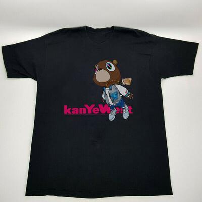 Nuova Maglietta Nera Kanye West Laurea