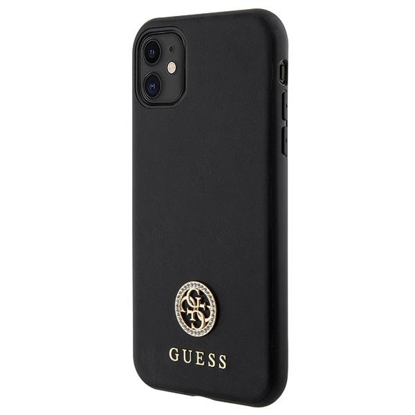 Guess Guhcn61Ps4Dgpk Iphone 11 / Xr 6.1 Czarny/Black Hardcase Strass Metal Logo