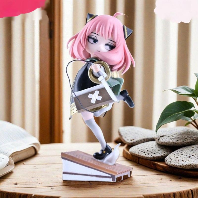 Spy X Anya Forger Action Map Interchangeable Head Levi Cosplay Model Collection Desktop Decoration Gifts
