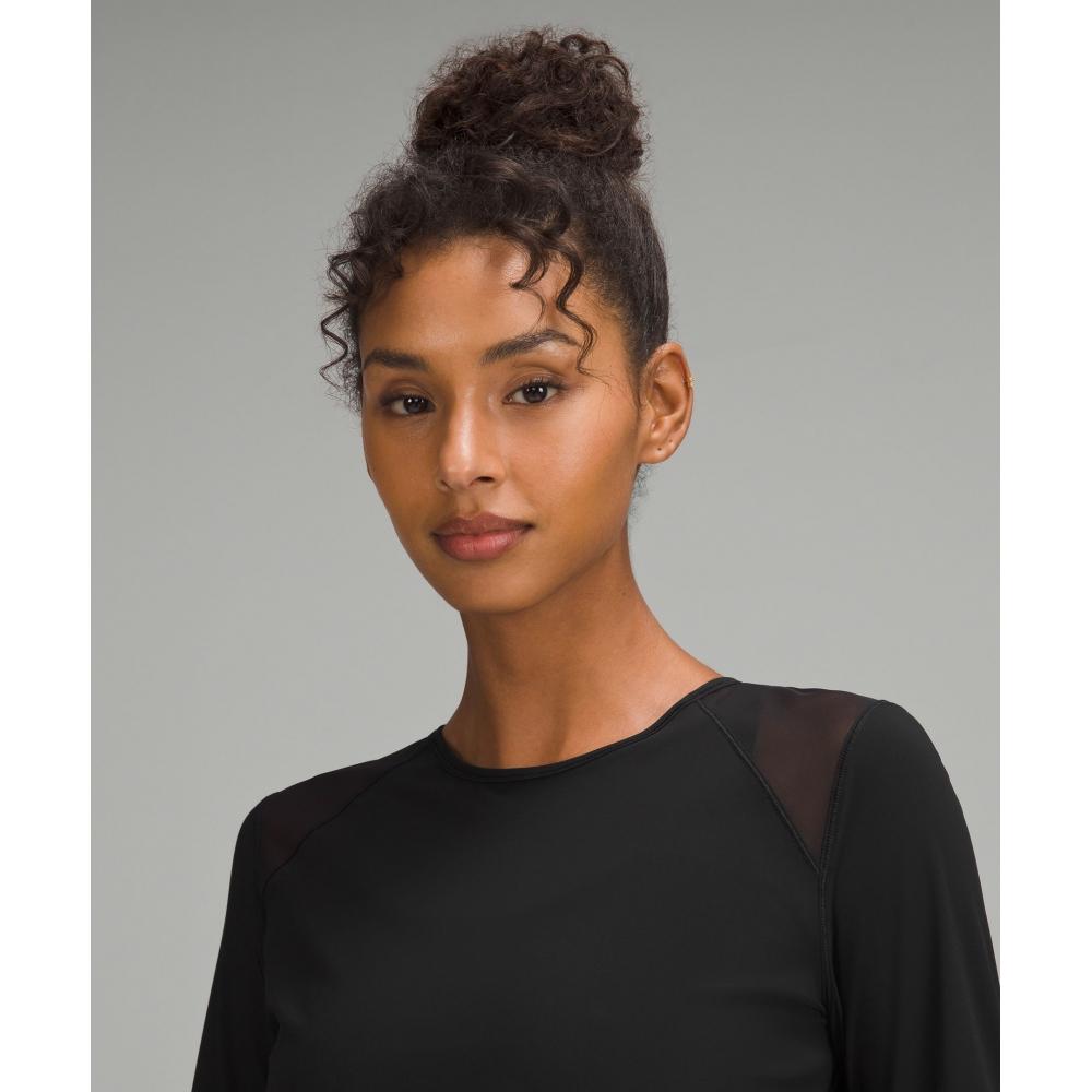 Lululemon Sculpt Long Sleeve Shirt  Pleated Black