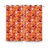 2pcs/set Horror Halloween Window Curtain Bat Spider Pumpkin Ghost Haunted House Home Decor Blackout Polyester Fabric Curtains