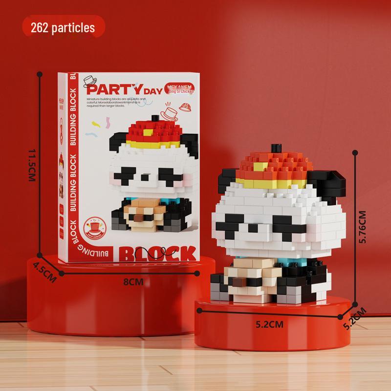 Zodiac Dragon Year Micro-Particle Building Blocks Educational Toys for Children