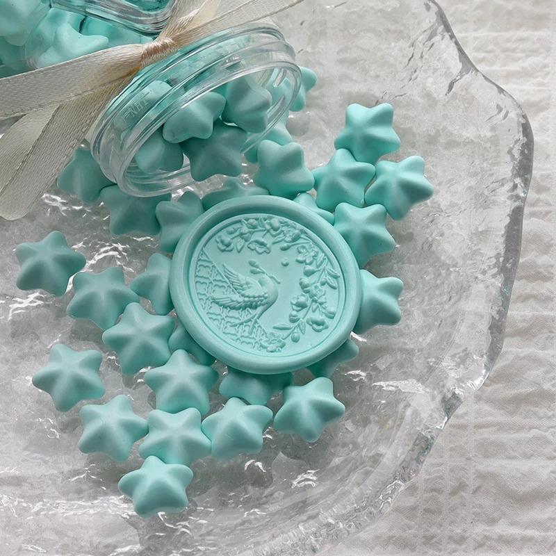 NEW 150pcs Five-pointed Pentagonal Lacquer Wax Grains Diy Envelope Sealing Hand Account Decorative