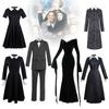 Mittwoch Addams Kleid Einteiler Cosplay Kostüme für Erwachsene Halloween Party Must-Have