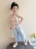 Girls' Summer Outfit New Fashionable and Stylish Baby Sleeveless Top, Children's Pants, Princess Summer Clothes, Children's Clothing