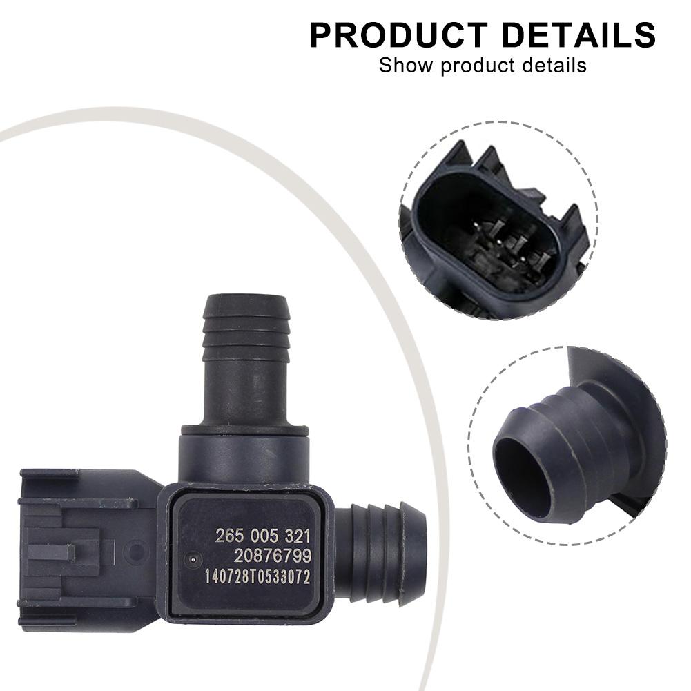 Black Pressure Sensor Automotive Pressure Sensor Pressure Sensor Vacuum Solenoid Wear-resistant Quick To Install