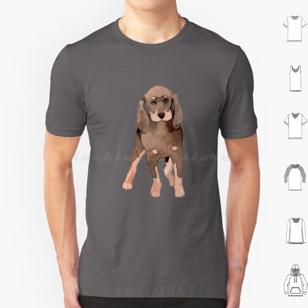 Cute Coonhound Puppy For Dog Lovers T Shirt 6xl Cotton Cool Tee Coonhound Dog Hound Redbone Coonhound Bluetick Coonhound Dogs