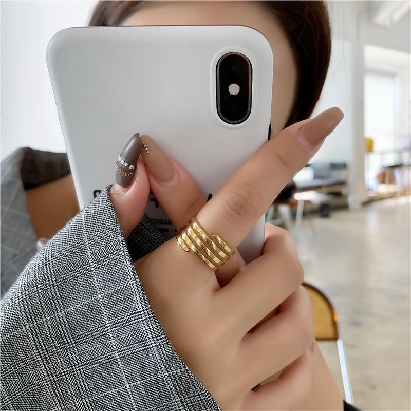 Retro Chic Multi-Layer Elastic Ring for Women - Trendy, Stylish Index Finger Jewelry