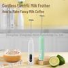 Kabelloser Handheld Elektrischer Milchaufschäumer Mixer für Kaffee