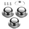 2pcs Multipurpose Lid Knobs Convenient for Cookware Easy To Replace and Heat Resistant Designs Stainless Steel