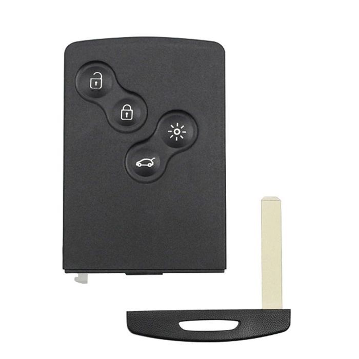 Coque de Clé Renault 4 Boutons – Compatible Modèles Captur, Clio 4, Megane 3, Zoe