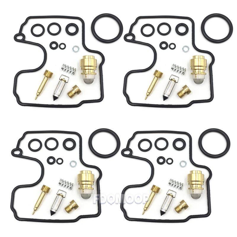 4x Carburetor Carb Repair Rebuild Kit Fit for Yamaha YZF-R1 YZF R1 ZX6R 1998 1999 2000 2001 Set Parts